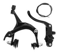 Zerodeko Set di Freni per Bici da Strada Pinza a Forma di C in Lega Nera, Pastiglie Resistenti all'Usura e Scanalature Una Frenata Efficiente
