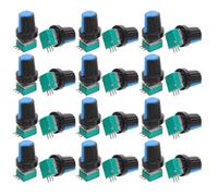 Zerodeko Set di Manopole di Controllo Rotative in Plastica Nera con Potenziometro Regolabile a 3 Piedi, per Mixer Audio, Riduzione Manutenzione e Massima Stabilità