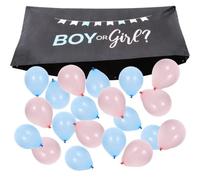 Zerodeko Set di Palloncini per Gender Reveal in Lattice Rosa e Blu, Decorazioni Pratiche e Resistenti per Feste di Compleanno e Party di Rivelazione del Sesso
