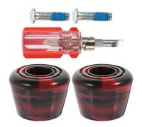 Zerodeko Set Freni per Pattini a Rotelle Fermapiedi Resistente all’Usura, Accessori Antiscivolo Vite e Cacciavite, Ricambi Professionali per Pattinaggio a Rotelle e Inline