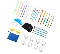 Zerodeko Set Penna Puntinatura Mandala per Carta e Pietra | Strumenti Acrilici, Plastici e Spugna, per Crafting Art, Tagliabile, per Scultura e Disegno Creativo Stile Casuale