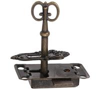 Zerodeko Set Serrature da Scrivania per Cassetti e Armadietti Vintage con Chiave, Serratura per Mobili Antichi in Lega di Ferro e Zinco 53x26mm, Soluzione Versatile per Mobili con Design