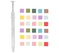 Zerodeko Set Spugne per Unghie Manicure 50 Pezzi 1cm con Pinza a 4 Punte Attrezzo in Metallo per Nail Art Sfumature Portatile per Uso Professionale in Movimento