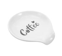 Zerodeko Small Ceramic Spoon Rest For Kitchen Porcelain Spoon Holder For Bar Easy To Clean And Stain Resistant Cooking Utensil Rack