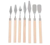 Zerodeko Spatole per Pittura Manico Liscio in Inossidabile Set 7 Strumenti per Pittura a e Modellismo su