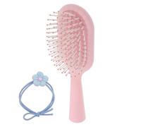 Zerodeko Spazzola per Chioma Rosa Massaggio Testa e Design a Soffietto per Districare, Realizzata in Abs e Pp, per Donne e Ragazze Adolescenti Durante lo Styling Chioma