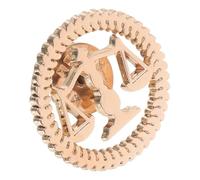 Zerodeko Spilla da Bavero Finitura Lucida Oro in Lega Simbolo della Bilancia della Giustizia Accessorio Versatile per Giacca da Abito e Camicia per Avvocati e Ambienti Formali
