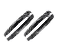 Zerodeko Stabilizzatori per Corda da Tiro L’Arco 4 Pezzi in Pelo di Coniglio Naturale, Smorzatori di Vibrazione Resistenti alle Intemperie per Caccia e attività Outdoor