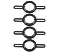 Zerodeko Staffa Montaggio Tweeter Auto 4 Pezzi in Plastica Nero, Anelli Distanziatori per Altoparlanti Veicolo, Supporto per Installazione Home e Auto