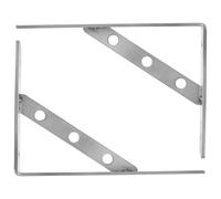 Zerodeko Staffe e Triangolare Pezzi Argento 2 Stabile Struttura Spessore Reggimensole in Acciaio Inossidabile 4mm per Supporto Robusto e Resistente alla Ruggine da Muro
