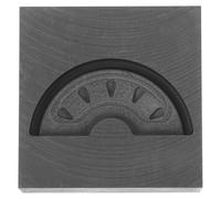 Zerodeko Stampo in Grafite per Fusione di Metalli a Motivo Anguria, Crogiolo di Grafite Riutilizzabile per Gioielli Artigianali, Adatto per Fusione di Rame e Alluminio in Laboratori