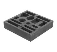 Zerodeko Stampo in Grafite per Fusione Metalli Preziosi Resistente alla Corrosione e Urti per Oro Argento Rame Design Compatto e Termostabile per Lavorazioni di Gioielli e Fusione