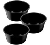 Zerodeko Stampo per Budino in Acciaio al Carbonio 100 Ml Antiaderente Set da 3 Pezzi, Teglie per Dolci da Forno Rotonde Multifunzione per Gelatine, Muffin e Dessert, Accessorio Cucina