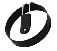 Zerodeko Stampo per Uova in Acciaio Inox Nero a Forma di Fiore Manico Pieghevole, Multiuso e Facile da Pulire, per Cucina e Pancake