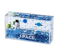 Zerodeko Statuetta Astronauta Liquida in Acrilico Blu per Casa e Studio