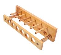 Zerodeko Supporto da Pulire Fori da Legno e 6 in per Laboratorio Provette Resistente Facile Insegnamento e Ricerca Scientifica