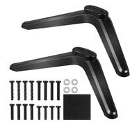 Zerodeko Supporto Da Tavolo Per Tv Da 2 Pezzi - Staffe Di Montaggio In Plastica Per Supporto Tv Gambe Universali Per Schermi Da 32 A 55 Pollici/Viti Incluse