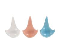 Zerodeko Supporto Espositivo in Ceramica per Ocarina a 6 e 12 Fori, Porta Ocarina Multifunzionale da 3 Pezzi, Accessorio per Strumenti Musicali per Esposizione e Decorazione Casa e Ufficio