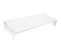 Zerodeko Supporto per Computer in Acrilico e Legno Bianco, Alza Monitor da Scrivania Facile da Installare per Ufficio e Casa, Riduce la Tensione al Collo