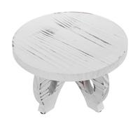 Zerodeko Supporto per Piante in Legno - Rialzo Decorativo Intagliato a Vuoto - Portavaso per Piante e Fiori in Stile Rustico - Vassoio con piedistallo per Candele da Giardino, Patio, Cucina e Bagno