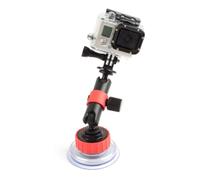 Zerodeko Supporto Ventosa per Action Camera Braccio Doppio Snodo in Abs, Ventosa Extra Forte, Facile da Installare, per Parabrezza e Barche, Capacità di Carico 2kg