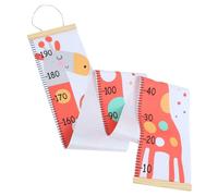 Zerodeko Tabella Di Crescita Per Bambini in Legno E Tela Decorazione Da Parete Con Animali Tabella Di Misurazione Dellaltezza Adorabile Elefante Record Di Crescita Per Bambini