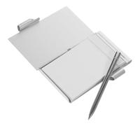Zerodeko Taccuino Tascabile in Alluminio con Penna Notebook per Appunti To Do List Mini Planner Portatile per Ufficio Scuola e Uso Quotidiano Design Compatto e Resistente Colore Argento