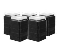 Zerodeko Tamponi d'Inchiostro Vuoti 25 Pezzi 3X3 CM in Spugna e Plastica Portatili Multifunzione per Scrapbooking e Fai da Te Uso Ufficio e Casa