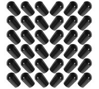 Zerodeko Tappi Protettivi Angoli Arrotondati Pezzi per Ganci Appendiabiti 200 in Pvc Nero Leggeri e Resistenti All'usura per Fili Metallici e Prodotti Industriali