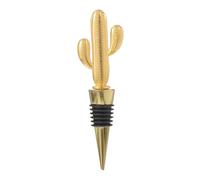Zerodeko Tappo Accessorio Cactus Bottiglia Vino per in a e Forma Lega di Oro, Riutilizzabile Facile da Usare Creativo per Feste e Regali
