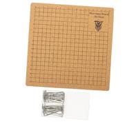 Zerodeko Tavola macramè in Sughero e Acciaio Resistente per Tessitura e Nodo Pannello Fissaggio Filo con Griglia per Braccialetti e Artigianato Te