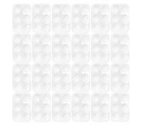 Zerodeko Tavolozza per Acquerelli Rettangolare in Plastica Bianca 40 Pezzi Vassoio per Mescolare Colori 6 Scomparti Compatta e Portatile per Artisti e Pittura in Viaggio