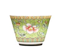 Zerodeko Tazza da Tè Retrò in Ceramica Smaltata Verde, Teiera Creativa Resistente a Temperature Estreme, per Casa, Ufficio e Cerimonia del Tè