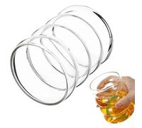 Zerodeko Tazza per Bevande da Ufficio in Vetro Ondulato Sicura e Leggera per Caffè Latte e Tè Uso Quotidiano