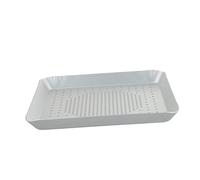 Zerodeko Teglia per Pizza Quadrata Alluminio Resistente e Antiaderente Vassoio da Forno per Uso e Professionale Uniforme Riscaldamento per Pizza Verdure e Grigliate