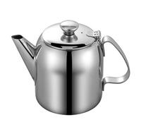 Zerodeko Teiera in Acciaio Inox Infusore e Manico Ergonomico, Bollitore Pratico e Resistente per Cucina e Casa, Versamento Comodo e Design Argento