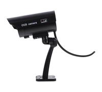 Zerodeko Telecamera Finta da Esterno Altamente Realistica Supporto Regolabile in Abs Colore Nero per Uso Interno e Magazzino, Alimentata da 2 Batterie Aaa