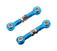 Zerodeko Tirante Sterzo Regolabile per Auto Rc 2 Pezzi in Acciaio | Lunghezza 43mm, Testa Sfera 3mm, Finitura Blu, per Manutenzione e Taratura del Veicolo