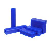 Zerodeko Tubi di Cera Blu per Intaglio Gioielli Elevata Precisione e Stabilità Termica, per Fusione e Modellatura Fai da Te di Gioielli Artigianali