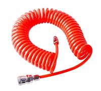 Zerodeko Tubo Flessibile per Compressore D’aria in Pu Resistente 8x5 Mm con Molla Retrattile e Connettore Rapido, Tubo Spirale per Utensili Pneumatici e Aria Compressa, Lunghezza 6 Metri
