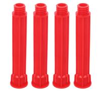 Zerodeko Ugello per Colla, Punta per Mastice, 4 Pezzi, Plastica Rossa, Punte degli Ugelli per Calafataggio Riutilizzabili, per Porte e Finestre in Casa e in Lavori di Costruzione