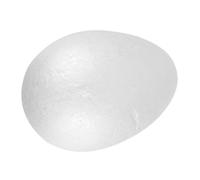 Zerodeko Uova di Schiuma Bianche 20 Cm per Decorazioni di Pasqua, Sfera di Gommapiuma Solida per Fai da Te e Pittura, Accessorio Creativo per Bomboniere Pasquali e Progetti Artigianali