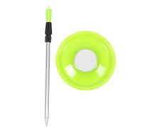 Zerodeko Vassoio Porta da Pesca con Asta Inseribile Magnetica Verde | Accesso Rapido, Struttura in Plastica e Acciaio Inox, per Pesca da Riva e Fiume