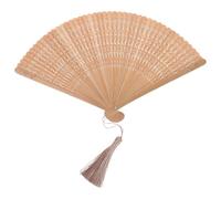 Zerodeko Ventaglio di bambù: ventaglio Pieghevole Vintage, Elegante Stile Cinese e Giapponese per Danza, Musica, Festival, Matrimoni, Decorazioni per chiese, Feste estive e casa.