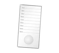 Zerodeko Vetro per Extension Ciglia Supporto per Colla per Ciglia Facile da Pulire e Trasportare