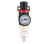Zerodis 1/4" AFR2000 Regolatore Filtro Compressore d'Aria con Gauge, Separatore Prese d'Acqua a Pressione d'Acqua Strumento Pulizia dell'Aria per Compressori d'Aria Utensili Pneumatici
