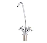 Zerodis 1/4 ''In Lega di Zinco Doppia Testa Rubinetto Cromato Osmosi Inversa Filtro Acqua Potabile Rubinetto Della Cucina