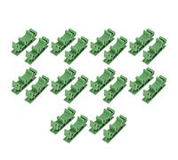 Zerodis 10 Set di Staffe per Circuiti, Adattatore di Montaggio del Binario DIN C45 Porta di Montaggio Multifunzione Multifunzione Porta di Bordo Staccabile per la Presa della Guida DIN