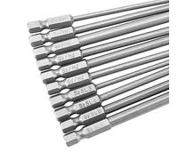 Zerodis 10pcs Bit di Cacciavite in Acciaio Impostati 1/4 Pollice Slot Magnetico Gambo Esagonale PH1 Bit per Trapani per Utensili per Cacciaviti Elettrici