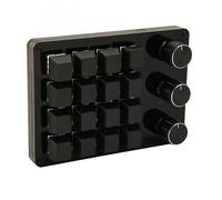 Zerodis 16 Tastiera Meccanica 'interruttore Blu per Supporti per Ufficio di Gioco, Tastiera Mini Scambiabile Calda per Macro Personalizzata, del Cavo USB